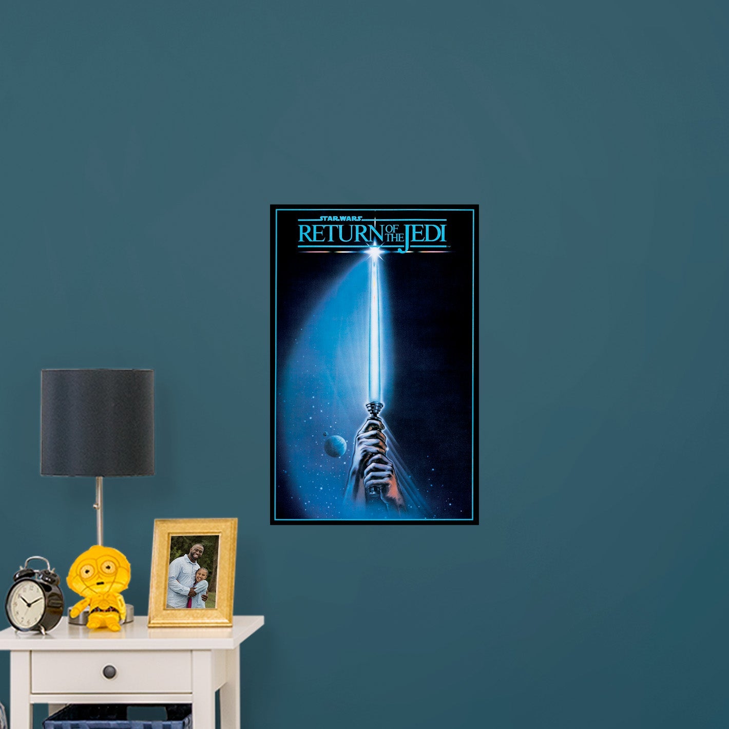 Return of the Jedi 40th: Lightsaber Movie Poster - Officially Licensed Star Wars Removable Adhesive Decal