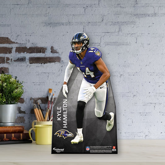 Baltimore Ravens: Kyle Hamilton Mini Cardstock Cutout - Officially Licensed NFL Stand Out