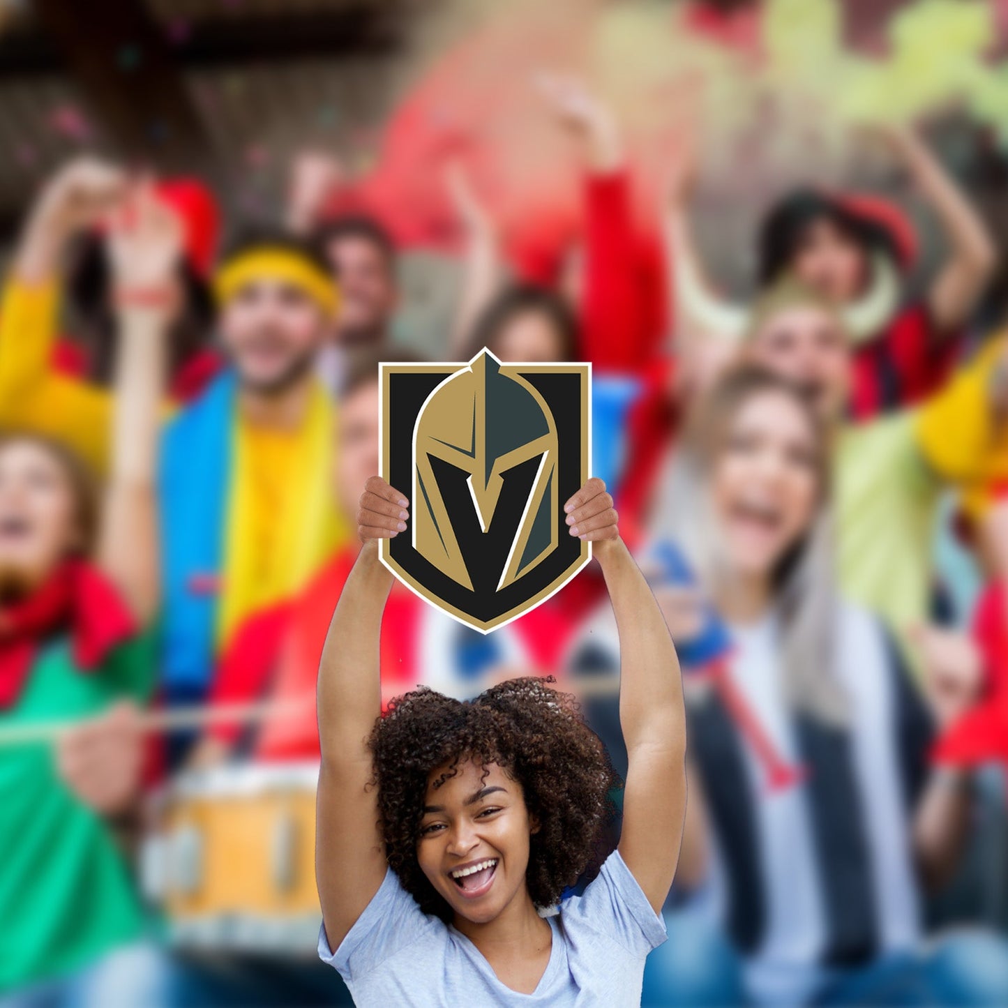 Vegas Golden Knights:   Logo   Foam Core Cutout  - Officially Licensed NHL    Big Head