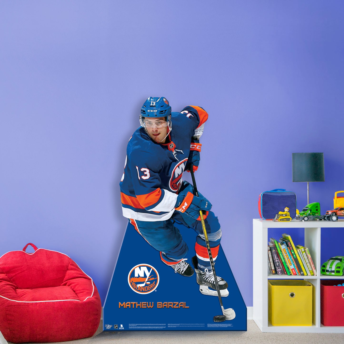 New York Islanders: Mathew Barzal    Foam Core Cutout  - Officially Licensed NHL    Stand Out