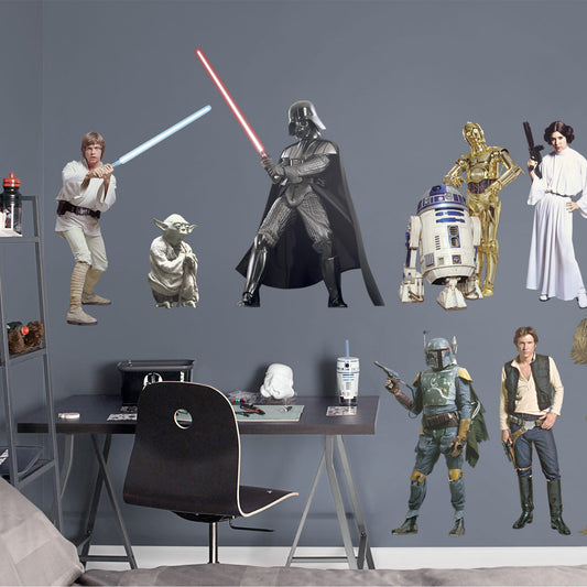 Star Wars: Original Trilogy Characters Collection - Officially Licensed Removable Wall Decals