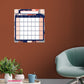 Calendars: Color Block One Month Calendar Dry Erase - Removable Adhesive Decal