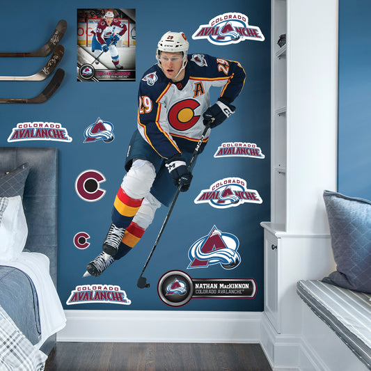 Colorado Avalanche: Nathan MacKinnon 2023        - Officially Licensed NHL Removable     Adhesive Decal