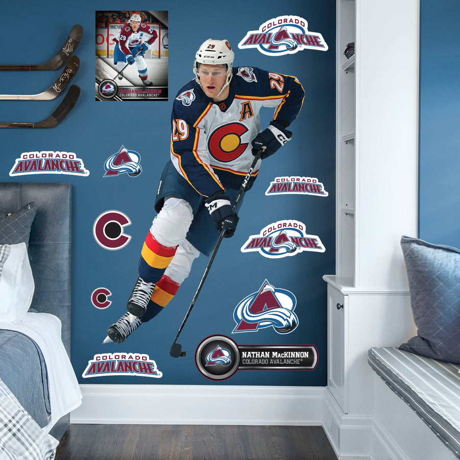 Nathan MacKinnon - RealBig Collection - Official NHL - Colorado Avalanche - Reusable Vinyl Wall Decals #3