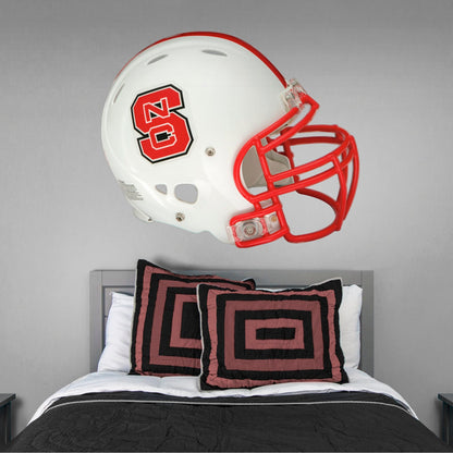 North Carolina State U: North Carolina State Wolfpack Helmet        - Officially Licensed NCAA Removable     Adhesive Decal