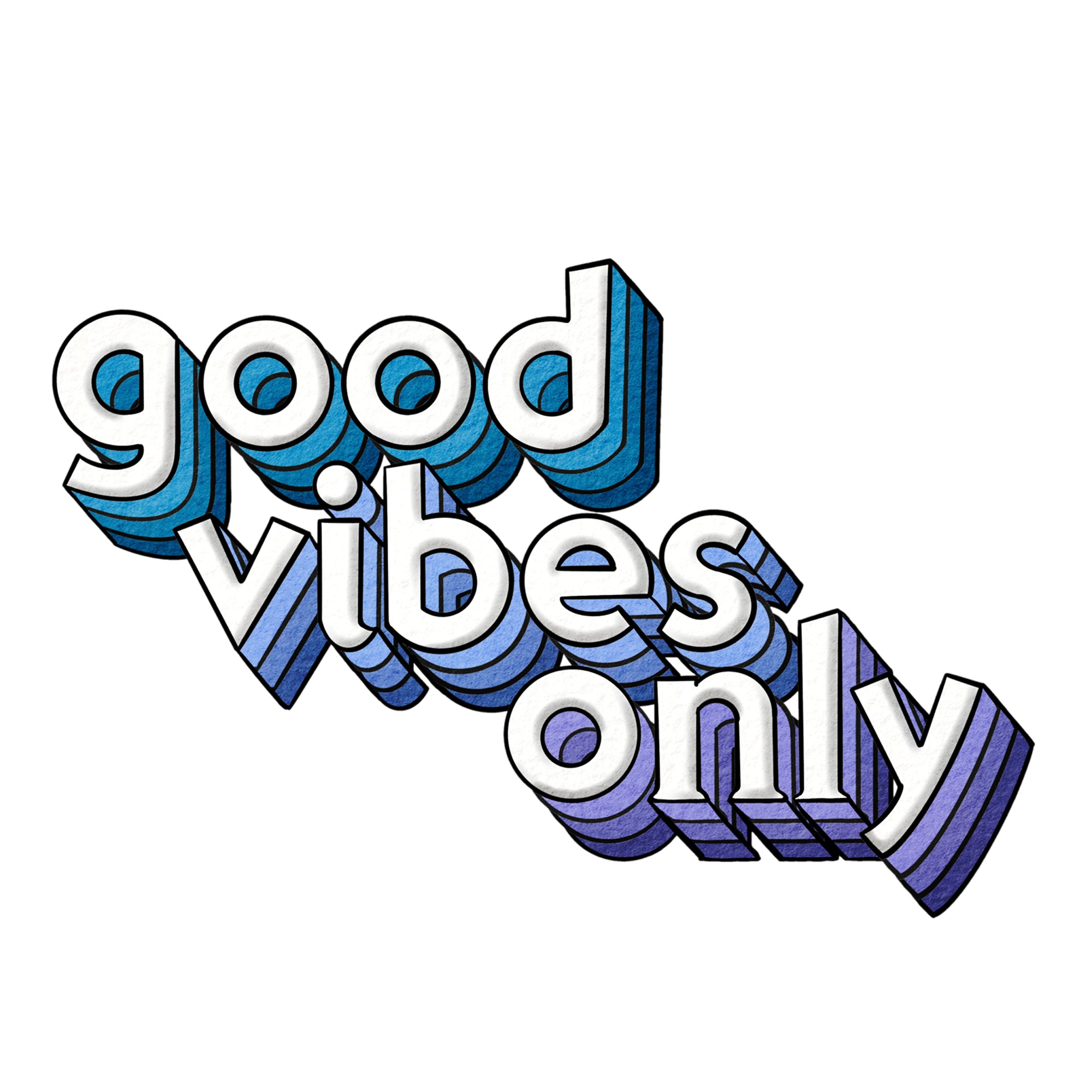 Good Vibes Only - Officially Licensed Big Moods Removable Adhesive Dec ...