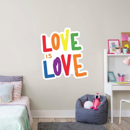 Love is Love        - Officially Licensed Big Moods Removable     Adhesive Decal