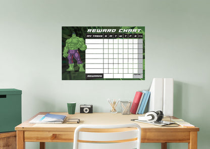 Avengers: HULK Reward Chart Dry Erase        - Officially Licensed Marvel Removable Wall   Adhesive Decal