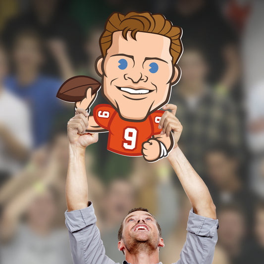 Cincinnati Bengals: Joe Burrow 2020-21 Emoji   Foam Core Cutout  - Officially Licensed NFL    Big Head