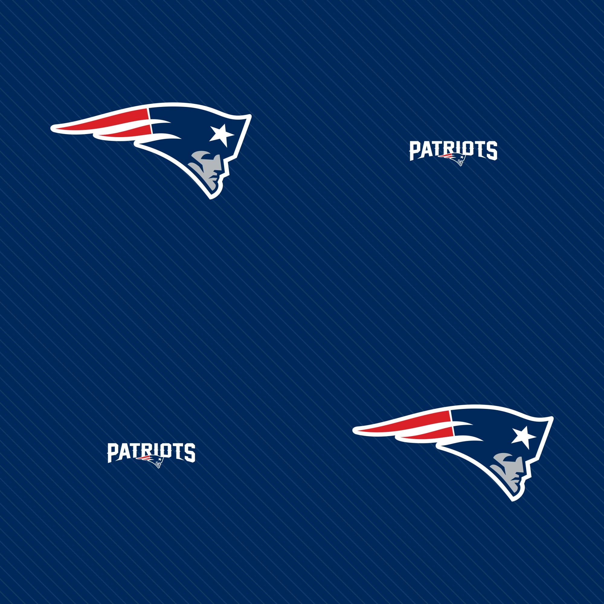 New England Patriots: Blue Line Pattern - Officially Licensed NFL Peel ...