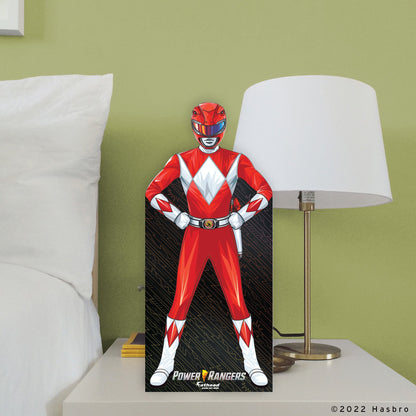 Power Rangers: Red Ranger Mini Cardstock Cutout - Officially Licensed Hasbro Stand Out
