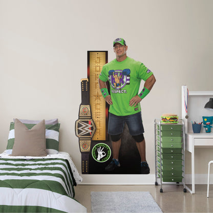 John Cena Growth Chart        - Officially Licensed WWE Removable Wall   Adhesive Decal