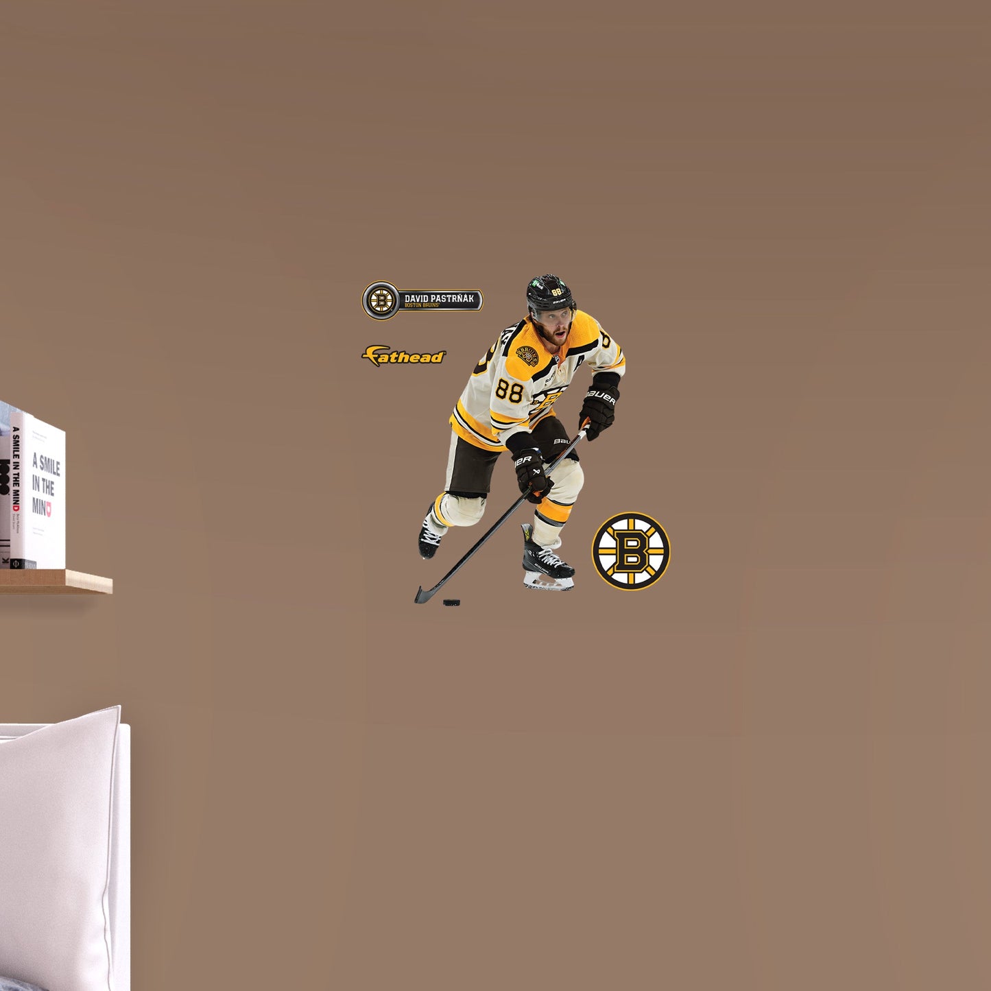 Boston Bruins: David Pastrňák Centennial Jersey        - Officially Licensed NHL Removable     Adhesive Decal