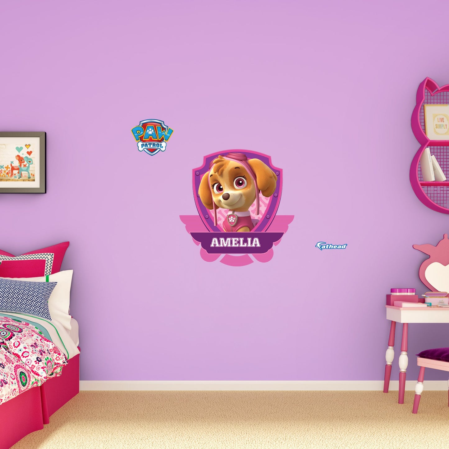Paw Patrol: Skye Personalized Name Icon - Officially Licensed Nickelodeon Removable Adhesive Decal