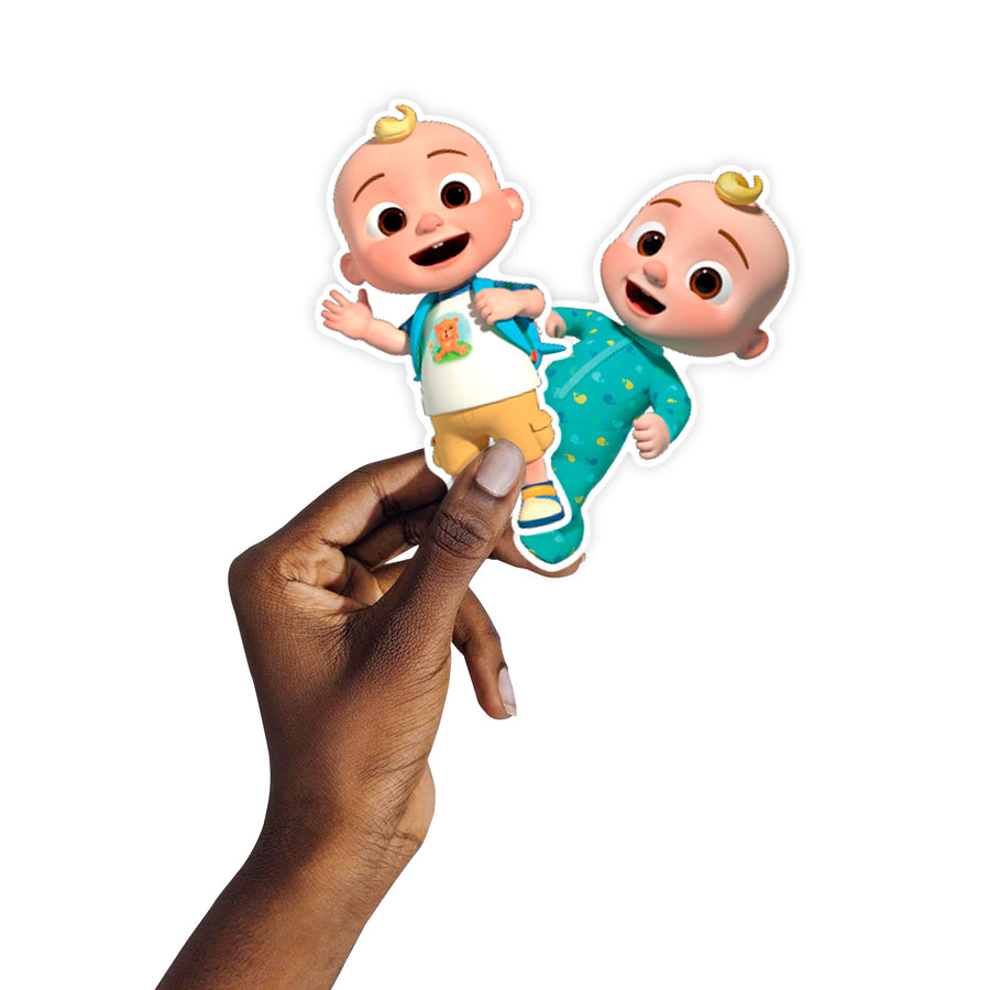 JJ - 5 Character Minis (Mixed Sizes) - Official CoComelon - Reusable Vinyl Decals