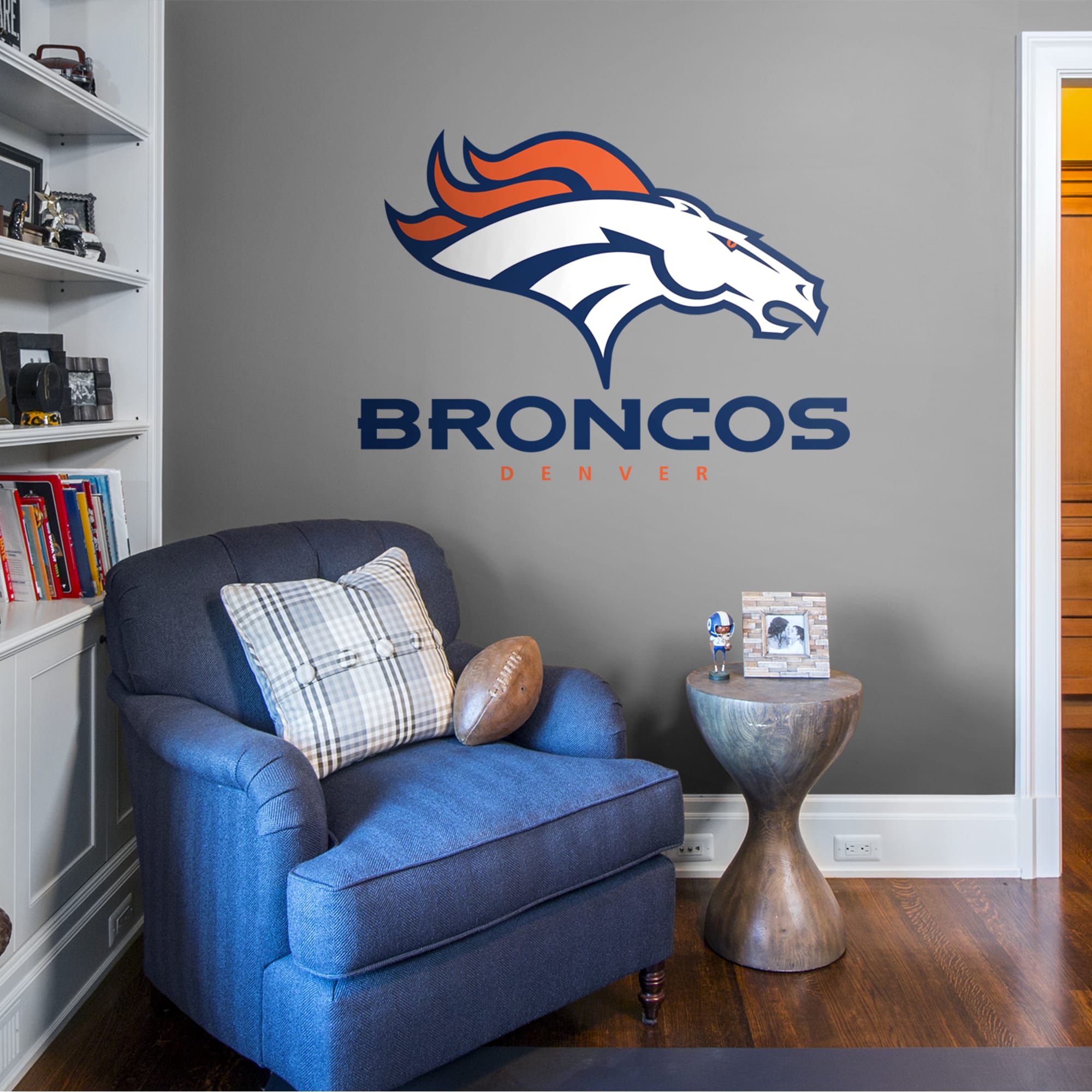 Denver Broncos - Logo - With Personalized Name - Official NFL - Reusab –  Fathead