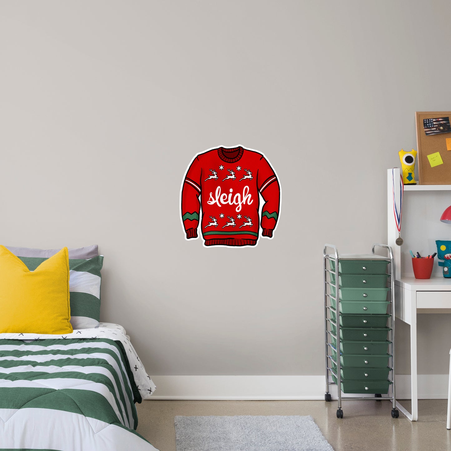 Sleigh Sweater        - Officially Licensed Big Moods Removable     Adhesive Decal