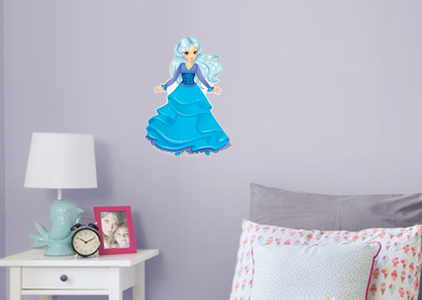 Nursery: Princess Fancy Princess Part One Character        -   Removable Wall   Adhesive Decal