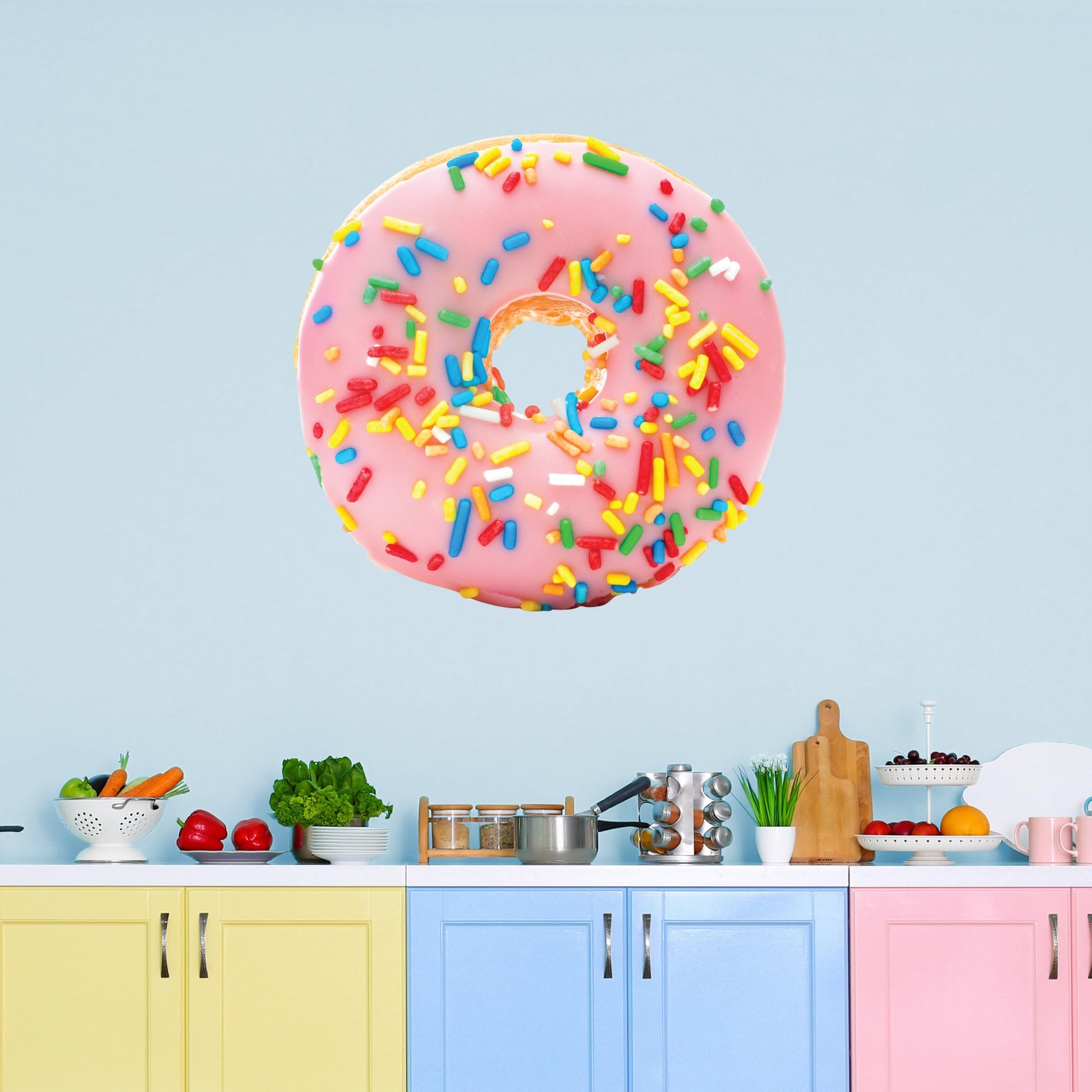 Large Donut + 2 Decals (11"W x 10"H)