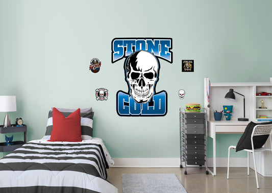 Stone Cold Steve Austin  Logo        - Officially Licensed WWE Removable Wall   Adhesive Decal