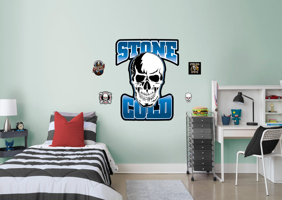 Stone Cold Steve Austin Logo - RealBig Collection - Official WWE - Reusable Vinyl Wall Decals