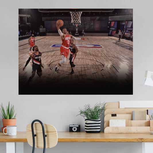 Rockets vs Blazers 2020 Realbig Mural        - Officially Licensed NBA Removable Wall   Adhesive Decal