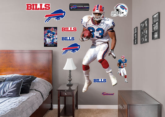 Buffalo Bills: Andre Reed 2021 Legend        - Officially Licensed NFL Removable Wall   Adhesive Decal