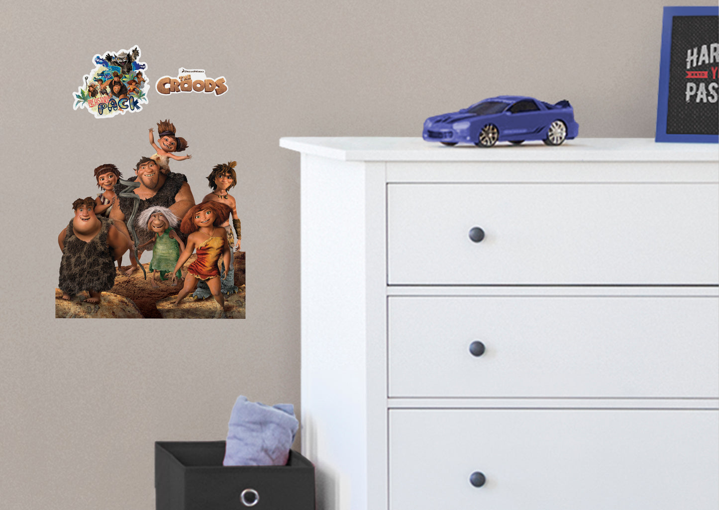 The Croods:  Family Portrait RealBig        - Officially Licensed NBC Universal Removable Wall   Adhesive Decal