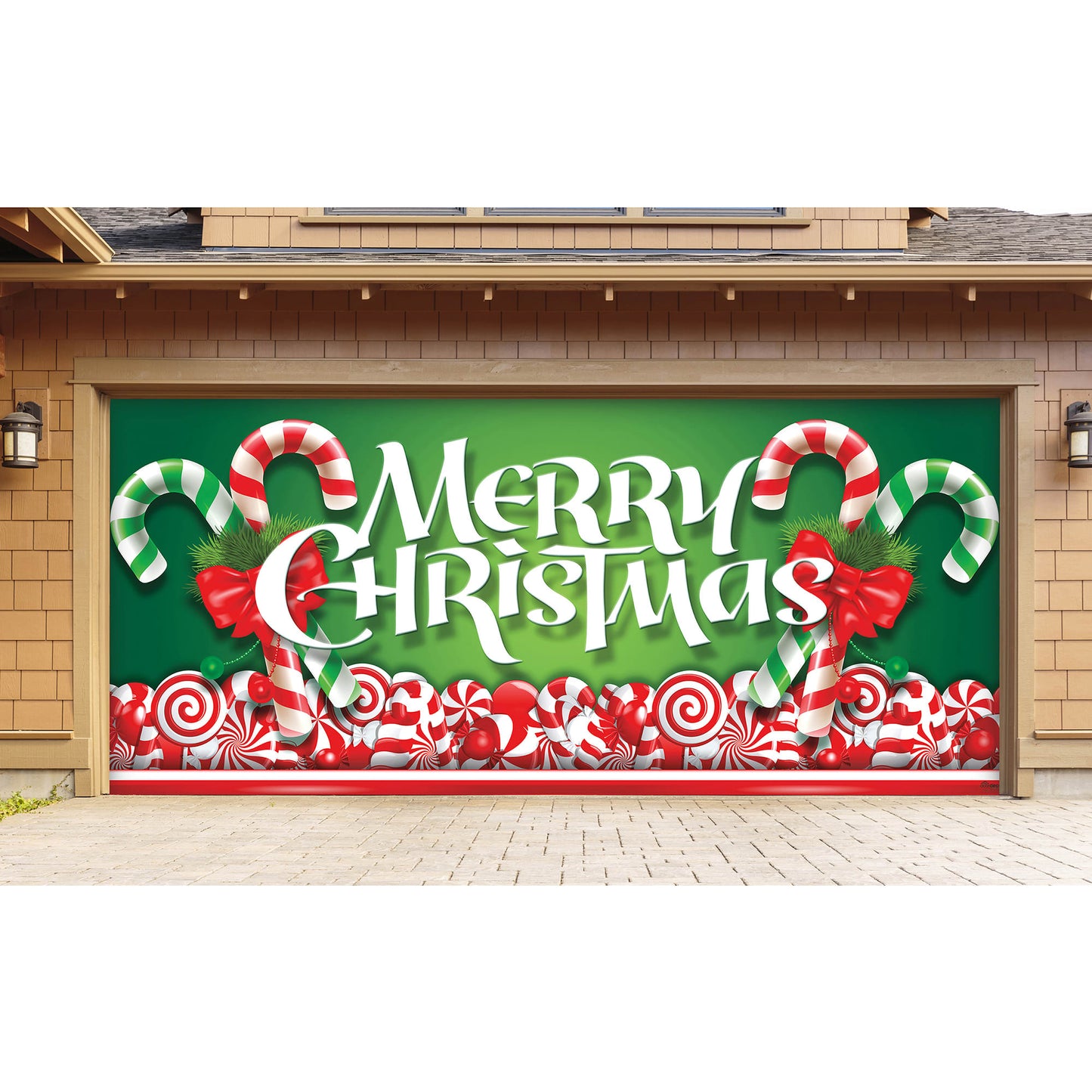 Christmas Candy - Garage Door Banner