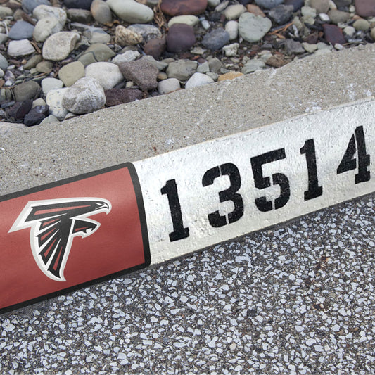 Atlanta Falcons:  Alumigraphic Address Block Logo        - Officially Licensed NFL    Outdoor Graphic