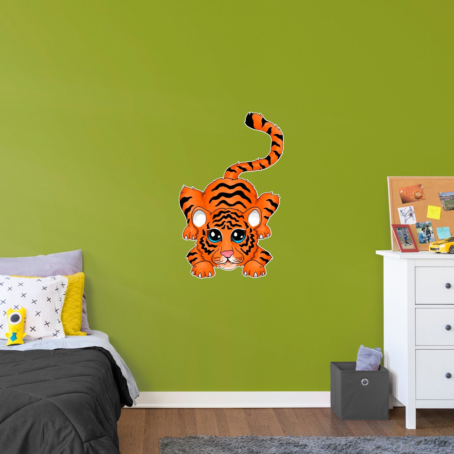 Baby Tiger        - Officially Licensed Big Moods Removable     Adhesive Decal