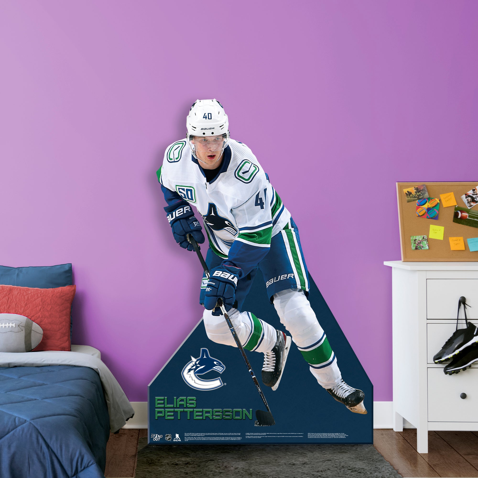 Vancouver Canucks Elias Pettersson Foam Core Cutout