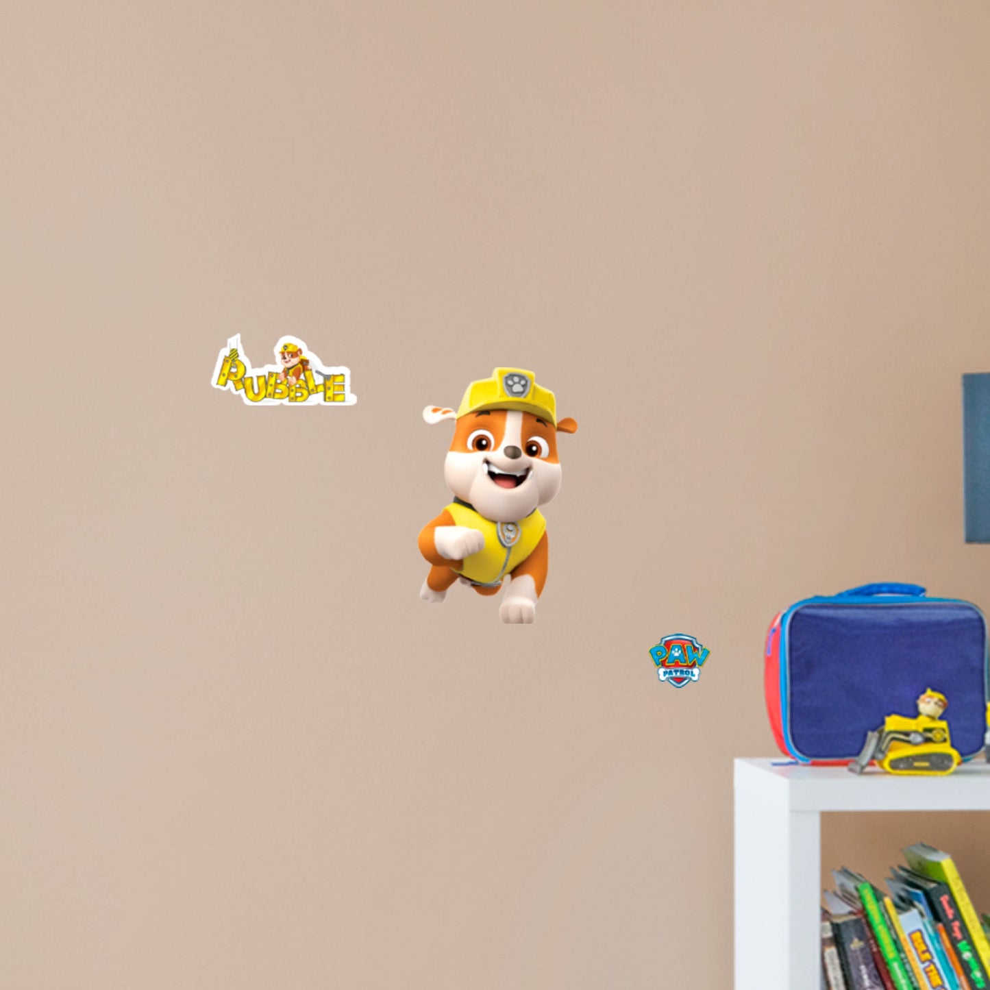 Paw Patrol: Rubble RealBig - Officially Licensed Nickelodeon Removable Adhesive Decal