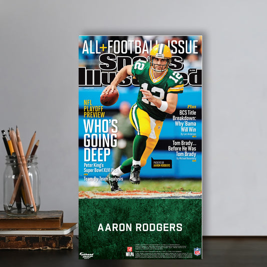 Green Bay Packers: Aaron Rodgers January 2012 Sports Illustrated Cover  Mini   Cardstock Cutout  - Officially Licensed NFL    Stand Out