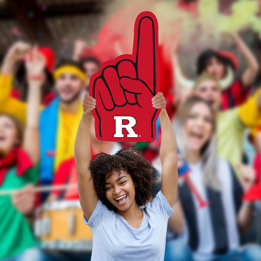 Foam Finger - Big Head - Official NCAA - Rutgers Scarlet Knights - Foam Core Cutout