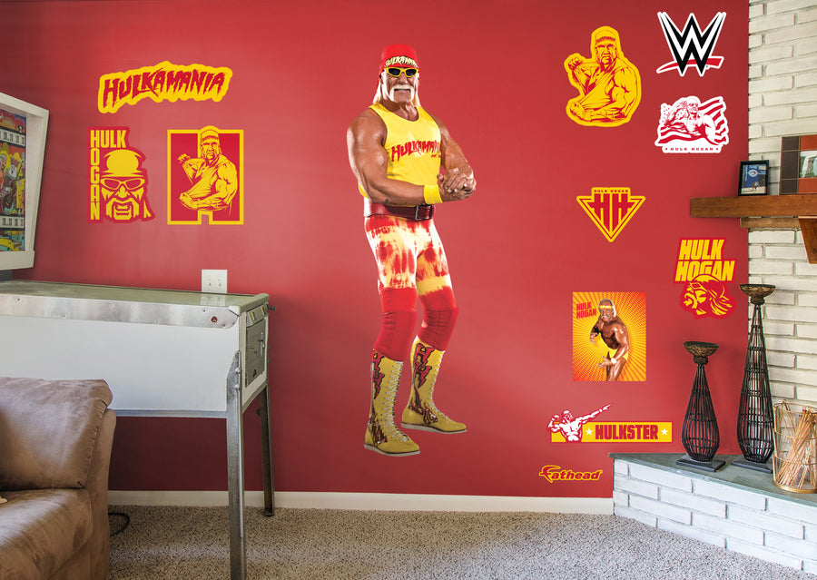 Hulk Hogan - RealBig Collection - Official WWE - Reusable Vinyl Wall Decals