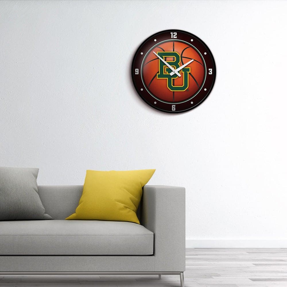 Baylor Bears: Basketball - Modern Disc Wall Clock - The Fan-Brand
