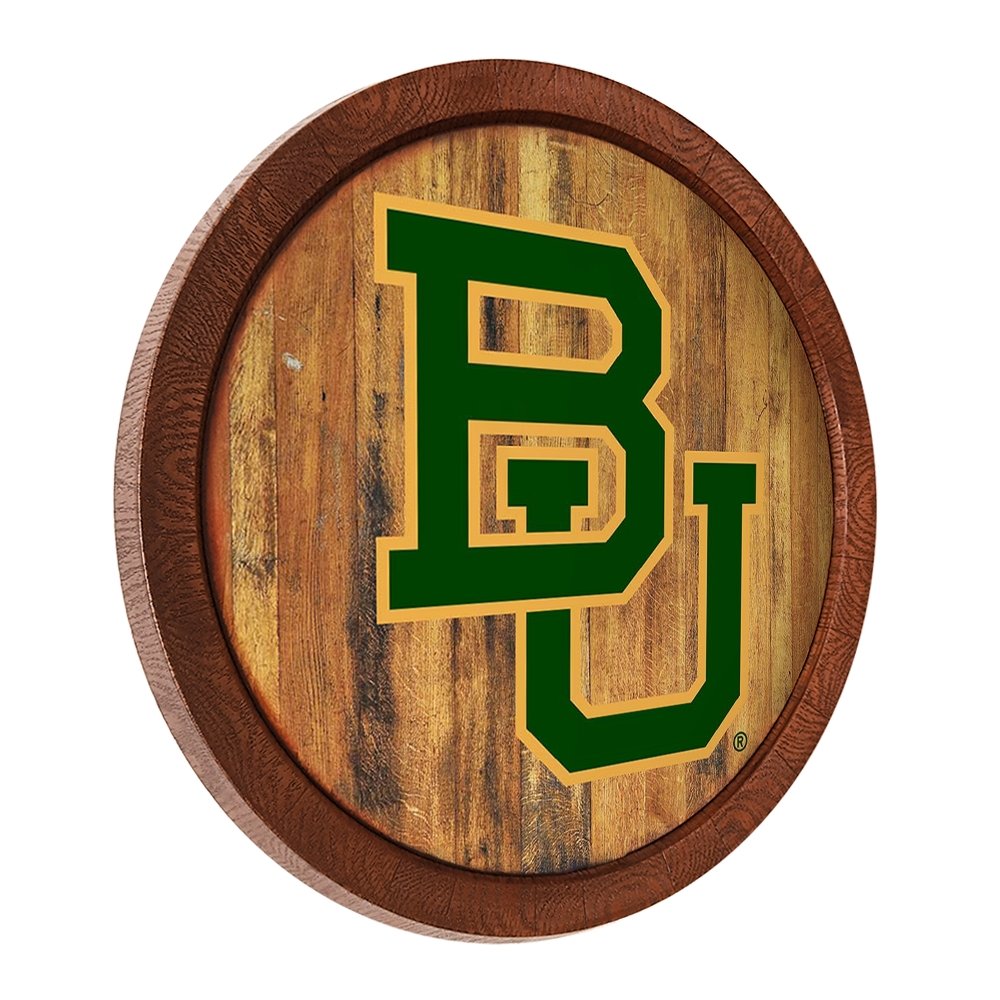 Baylor Bears: "Faux" Barrel Top Sign - The Fan-Brand