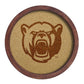 Baylor Bears: Mascot - "Faux" Barrel Framed Cork Board Monochrome Logo