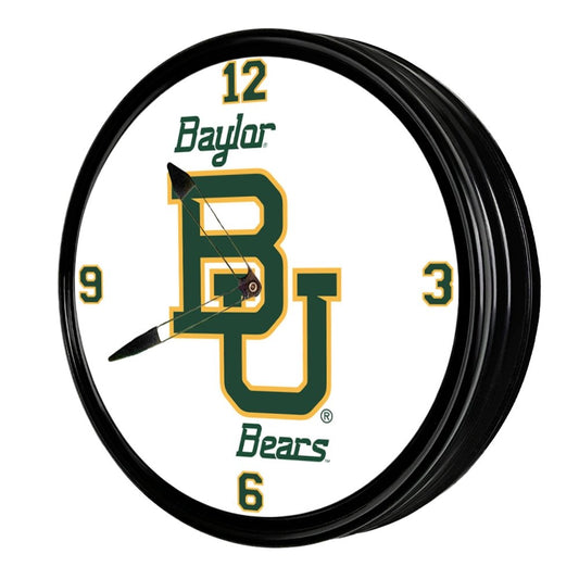 Baylor Bears: Retro Lighted Wall Clock - The Fan-Brand