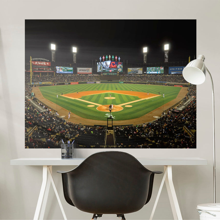 Comiskey Park Stadium - Peel & Stick Poster - Official MLB - Chicago White Sox - Reusable Vinyl Wall Decal