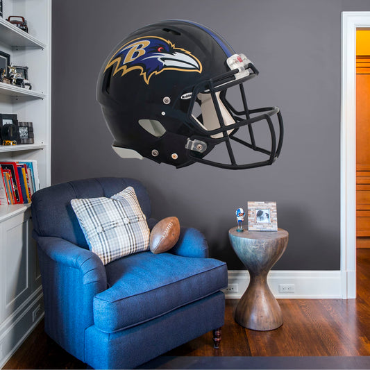 Baltimore Ravens:  Helmet        - Officially Licensed NFL Removable Wall   Adhesive Decal
