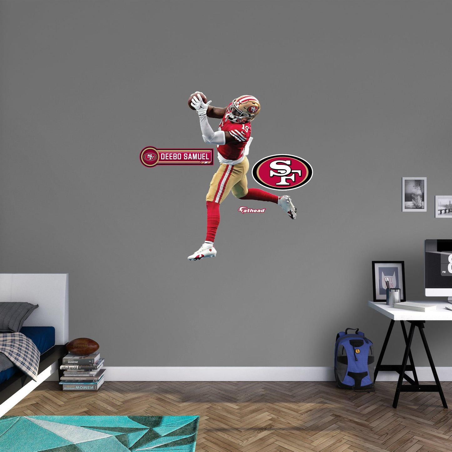 San Francisco 49ers: Deebo Samuel Catch        - Officially Licensed NFL Removable     Adhesive Decal
