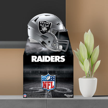 Las Vegas Raiders:   Helmet  Mini   Cardstock Cutout  - Officially Licensed NFL    Stand Out