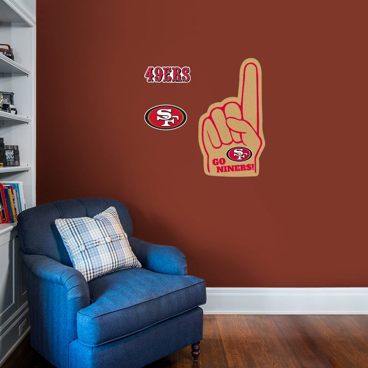 Niners Vinyl San Francisco 49ers - RealBig Foam Finger Collection - Official NFL ...