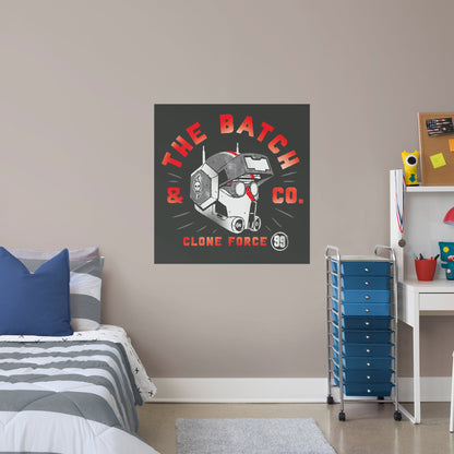 Bad Batch:  The Batch & Co Mural        - Officially Licensed Star Wars Removable Wall   Adhesive Decal