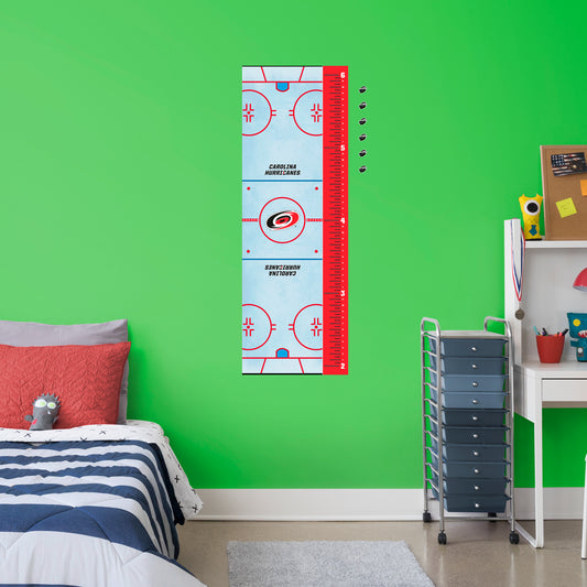 Carolina Hurricanes: Rink Growth Chart - Officially Licensed NHL Removable Wall Graphic
