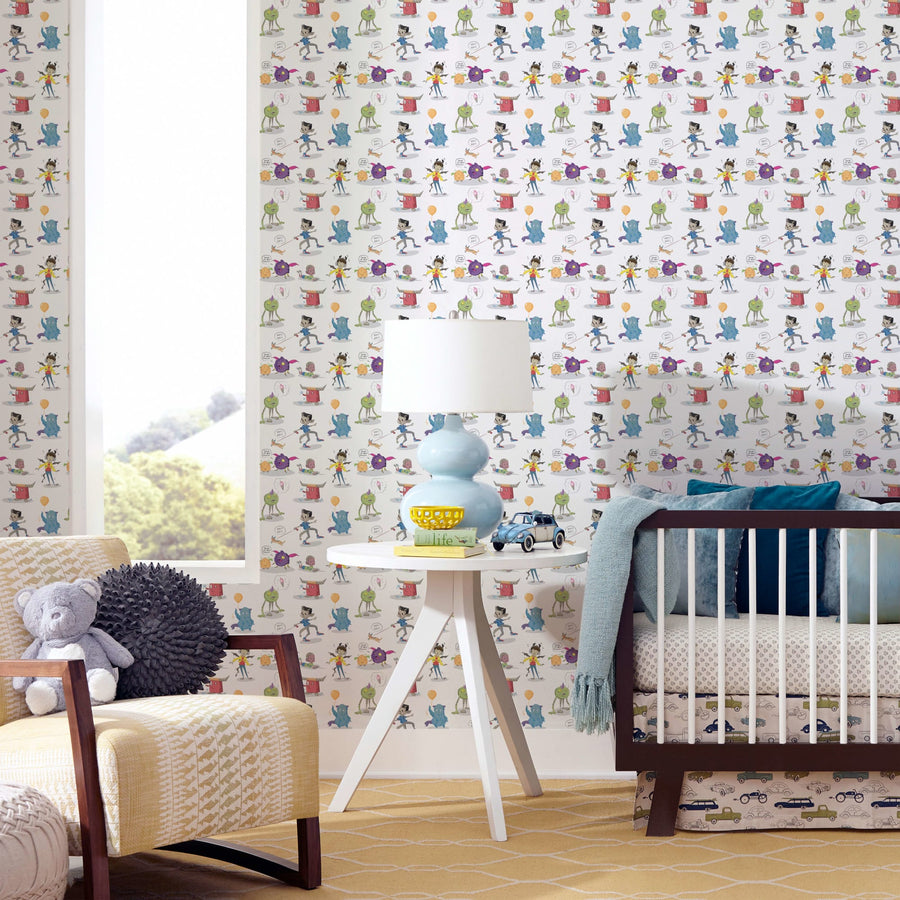Kuel Monsters - Peel & Stick Wallpaper