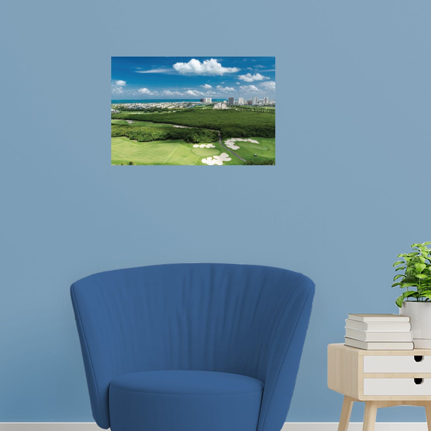 Golf: Golf Course Poster - Removable Adhesive Decal