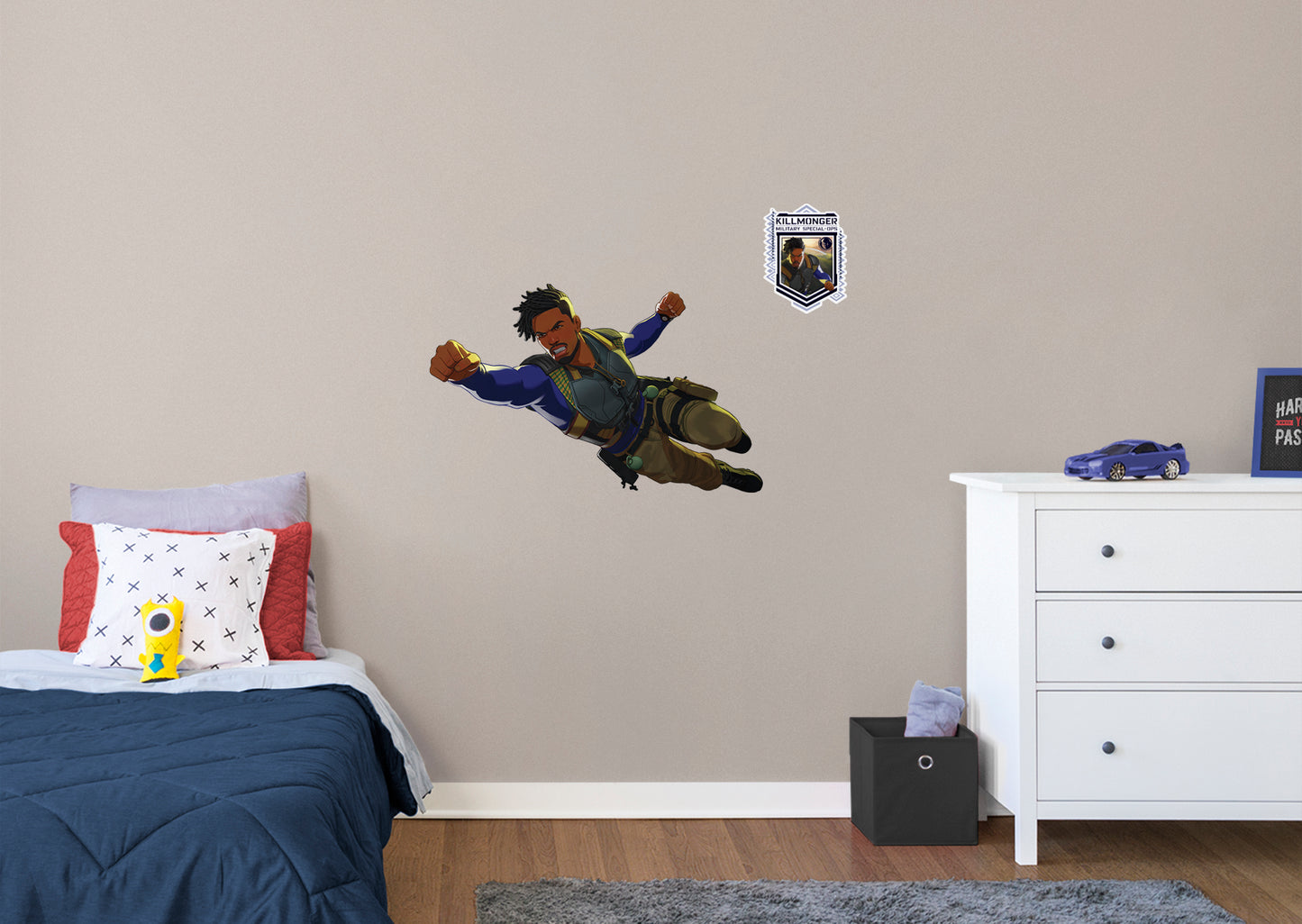 What If...: Killmonger RealBig        - Officially Licensed Marvel Removable Wall   Adhesive Decal
